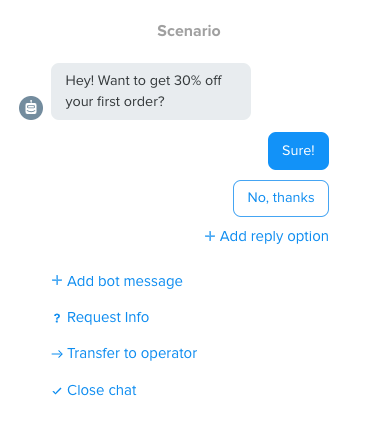 lead-generation-chatbots-write-a-scenario Chatbot scenario editor in Chaport